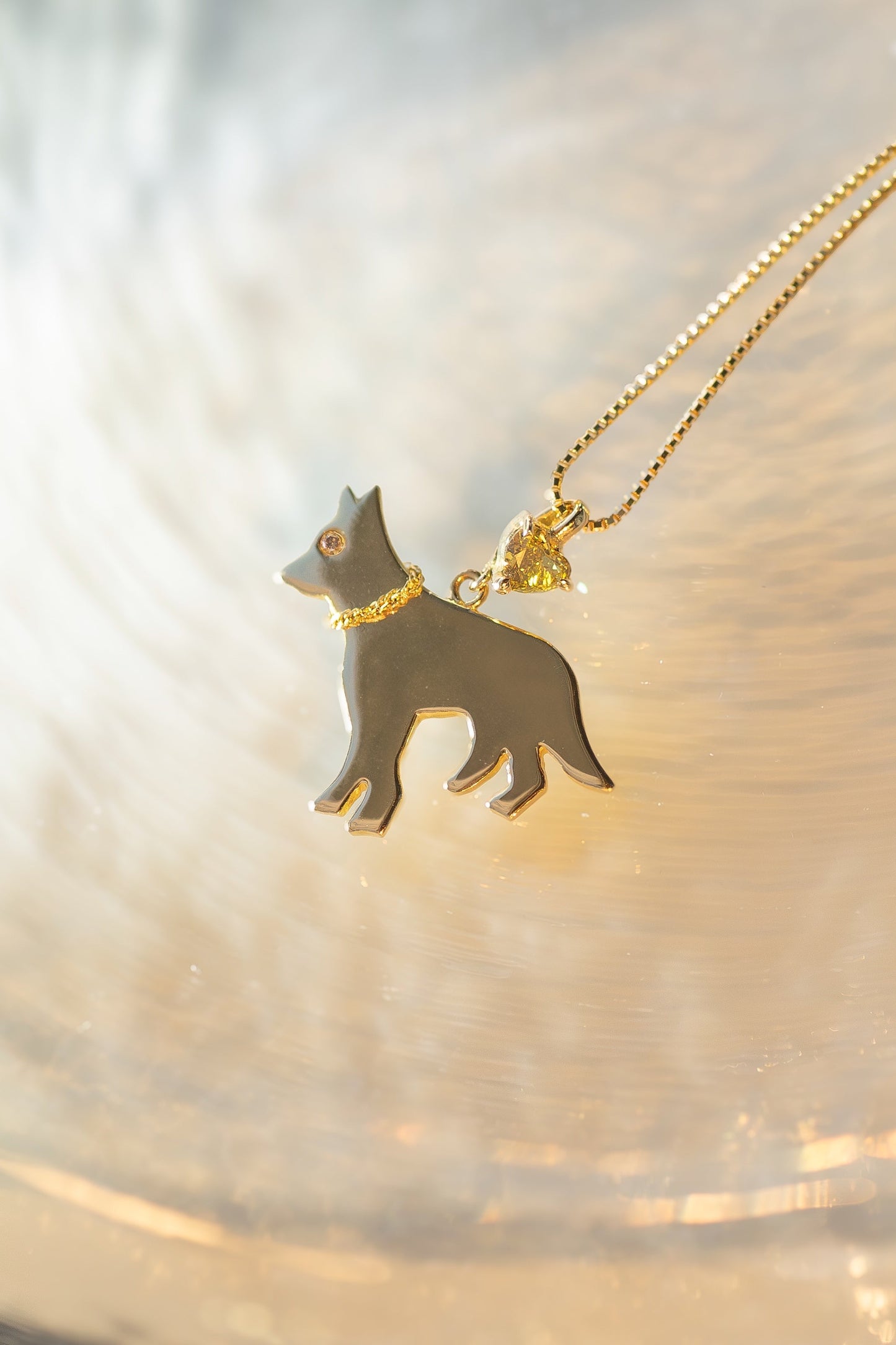 Only WAN! Pendant Top🐕 ダイヤモンド留め加工付［ダイヤ価格別］Diamond setting on the pendant bail [diamond price not included].